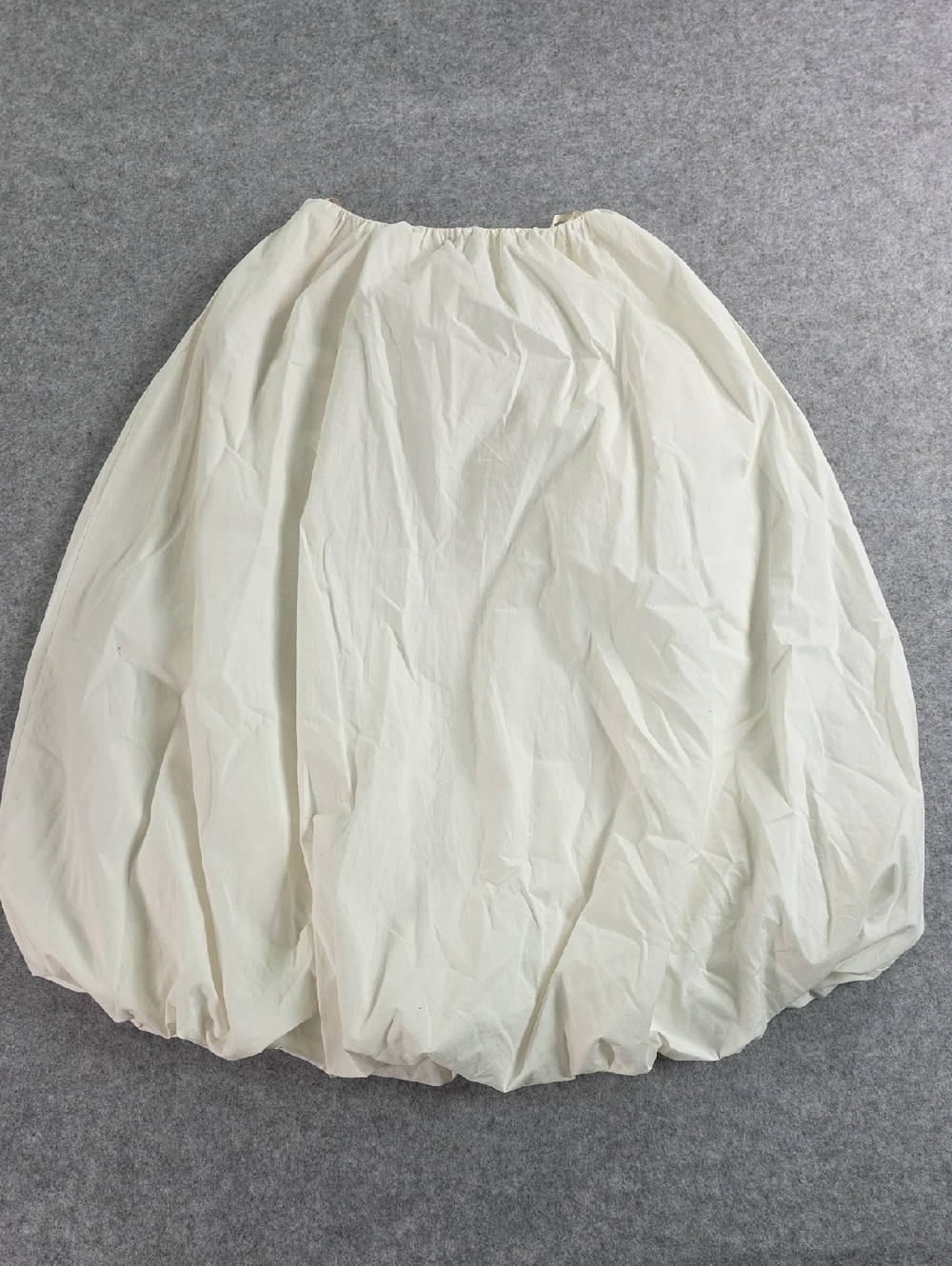 FARM Rio White Balloon Skirt M Medium Bubble Tiered Midi Cotton Anthropologie - Picture 7 of 7